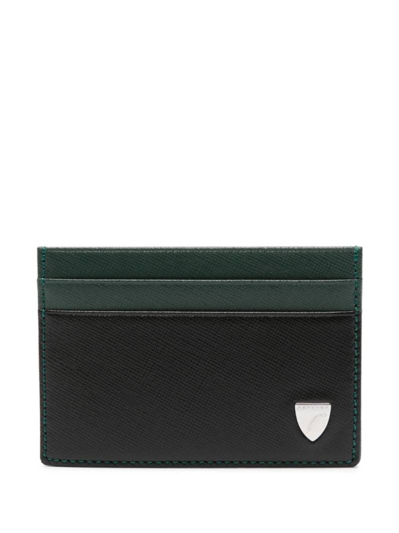 Aspinal Of London logo-plaque leather cardholder - Black von Aspinal Of London