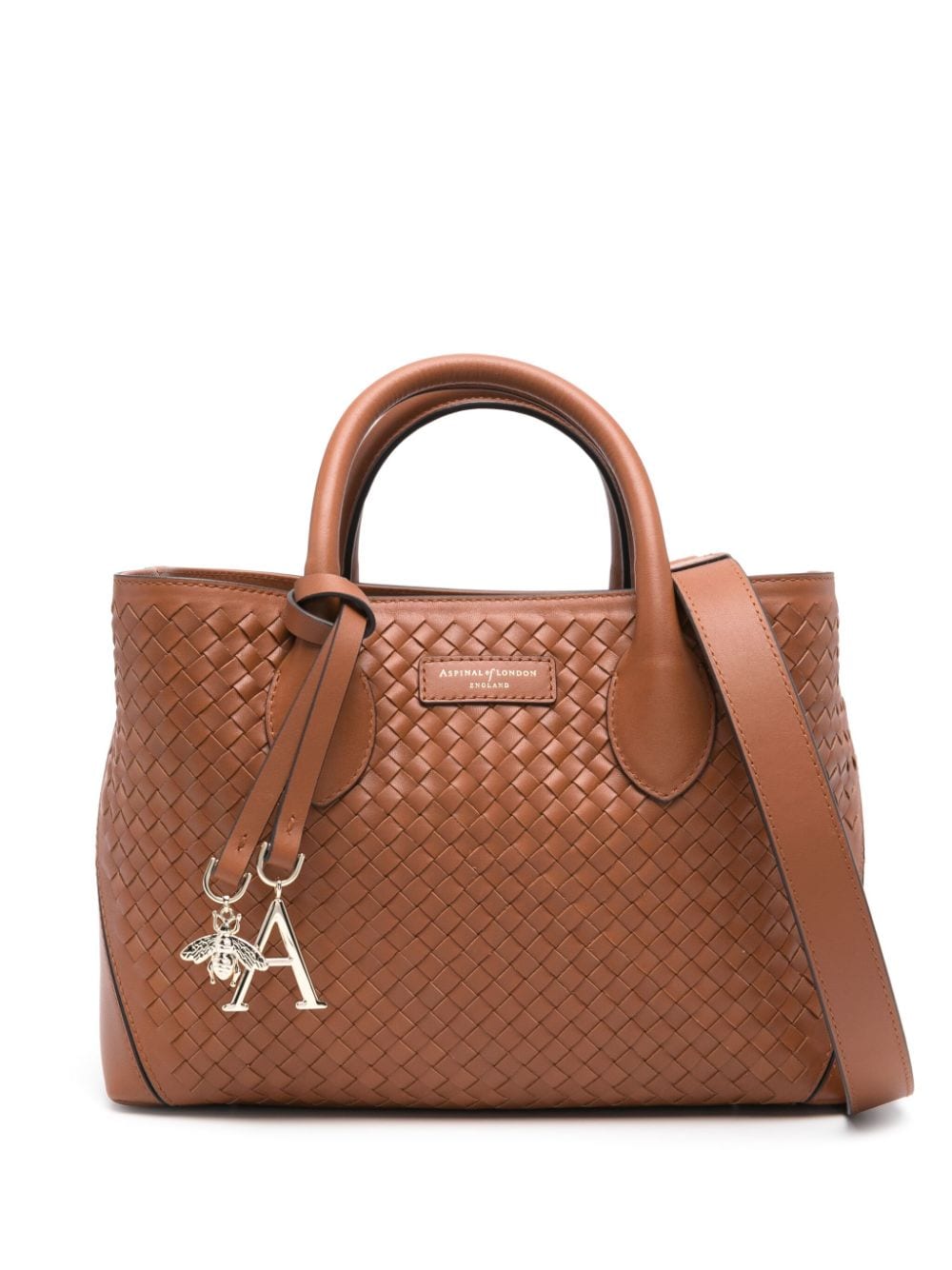 Aspinal Of London medium London woven tote bag - Brown von Aspinal Of London