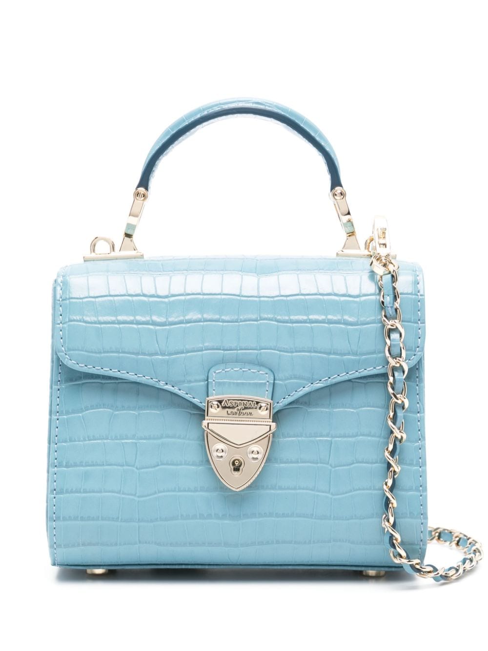 Aspinal Of London mini Mayfair top-handle bag - Blue von Aspinal Of London