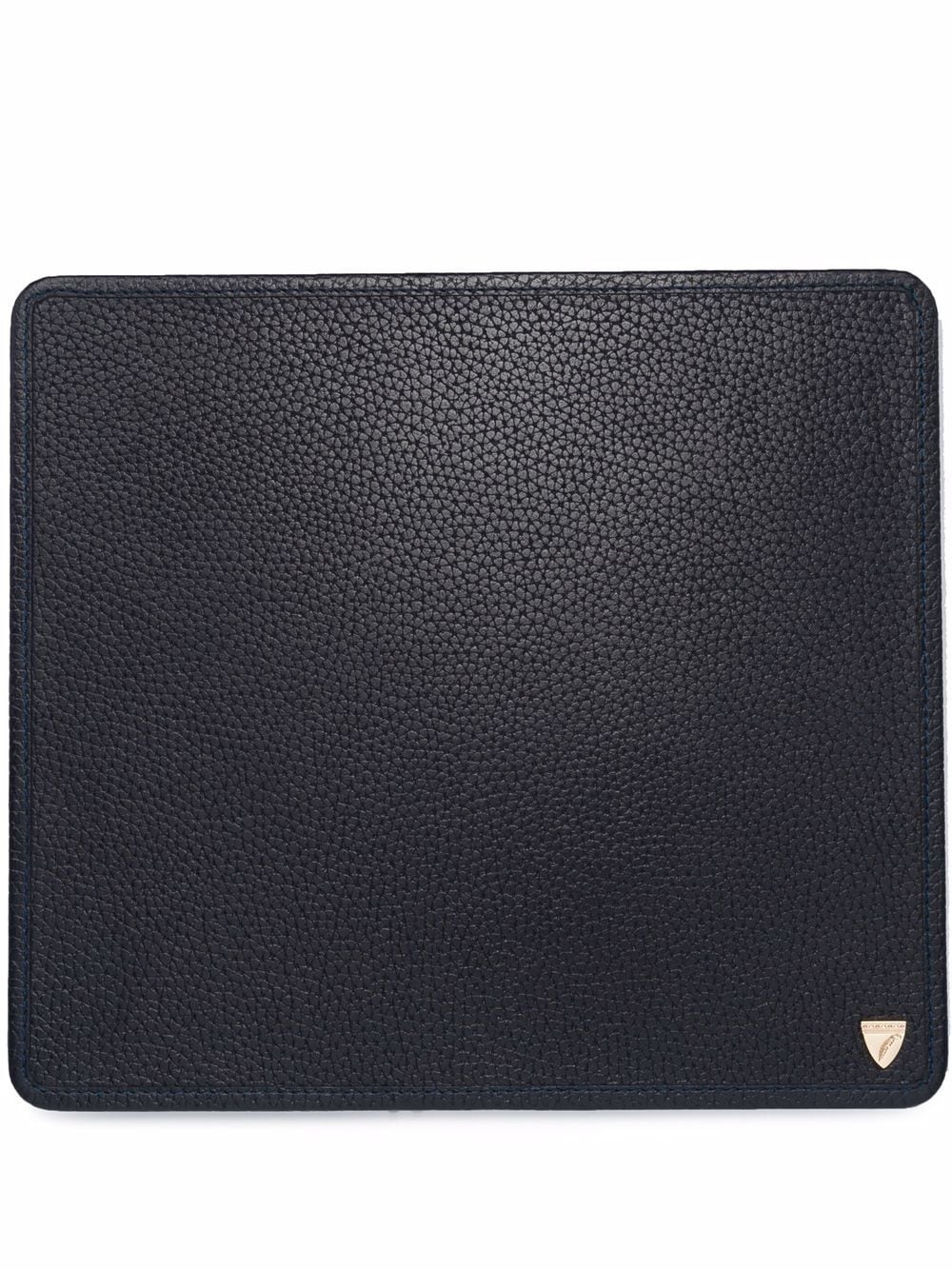 Aspinal Of London pebbled leather mouse pad - Blue von Aspinal Of London