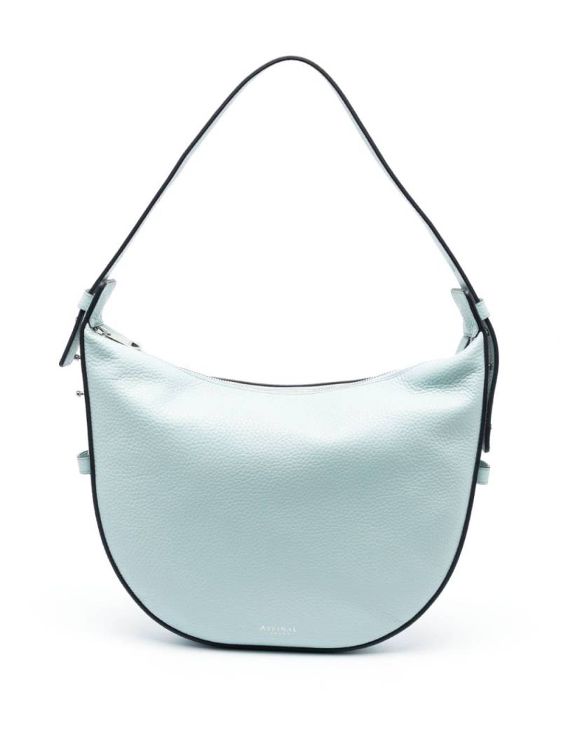 Aspinal Of London pebbled-leather shoulder bag - Blue von Aspinal Of London