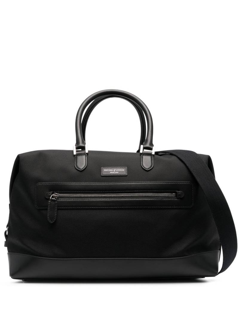 Aspinal Of London small logo-embossed holdall - Black von Aspinal Of London