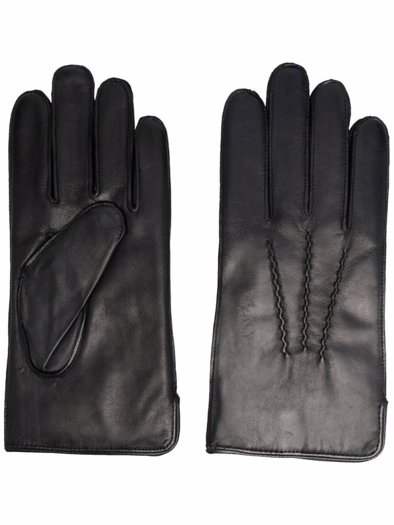 Aspinal Of London stitched detail gloves - Black von Aspinal Of London