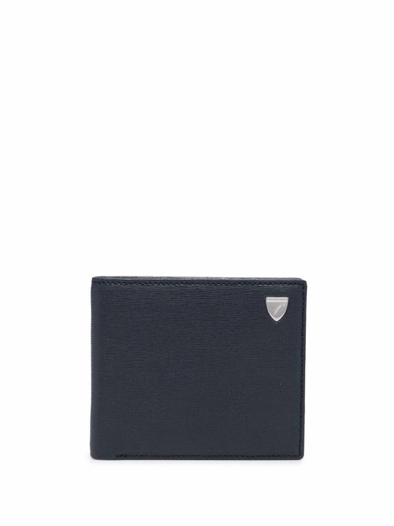 Aspinal Of London textured bi-fold wallet - Blue von Aspinal Of London