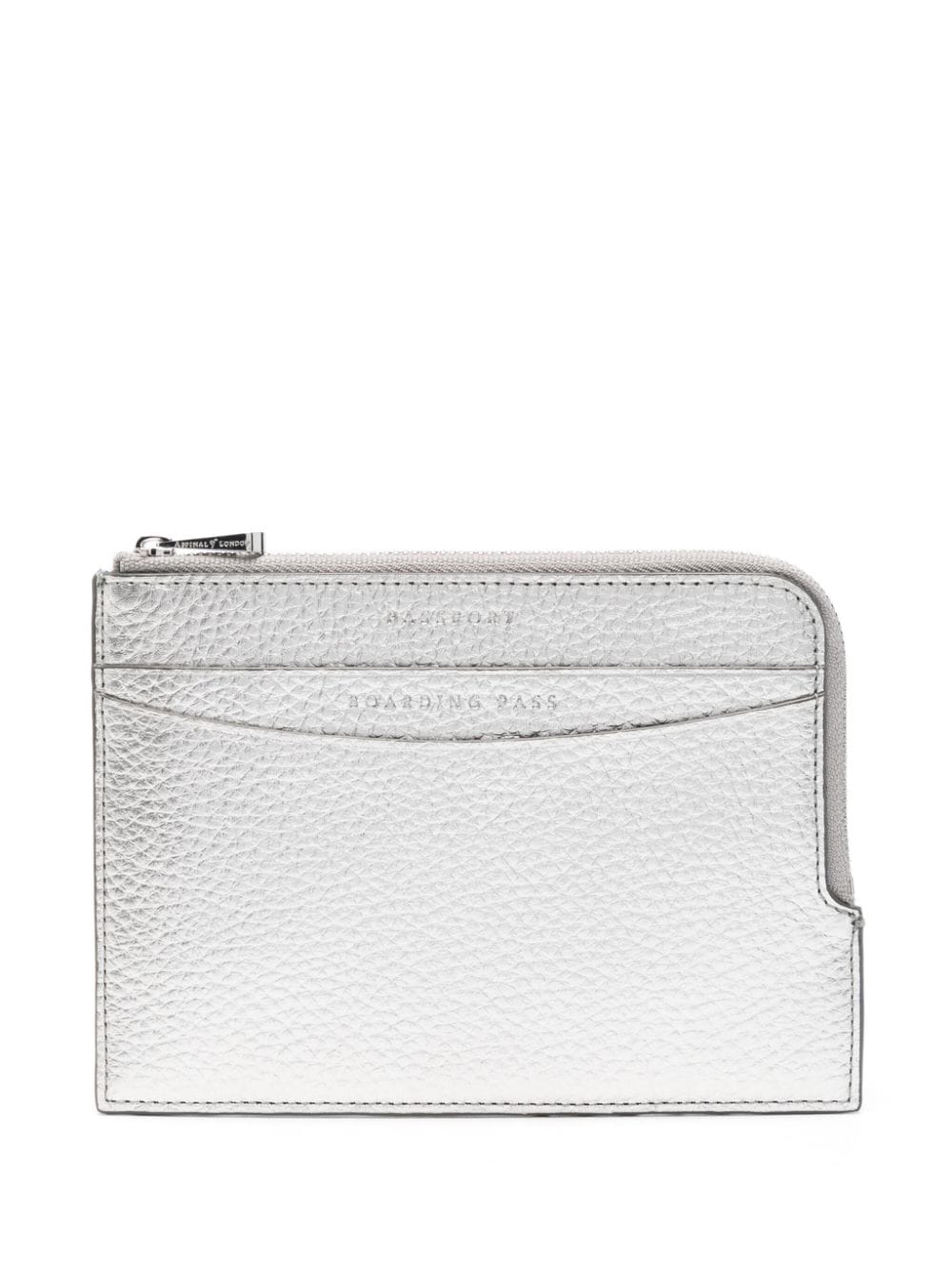 Aspinal Of London travel leather wallet - Silver von Aspinal Of London