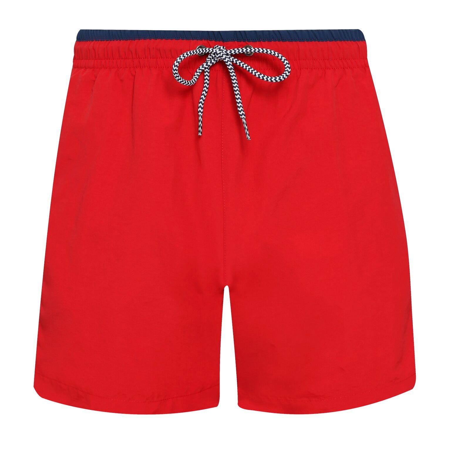 Badeshorts Herren Rot Bunt XL von Asquith & Fox