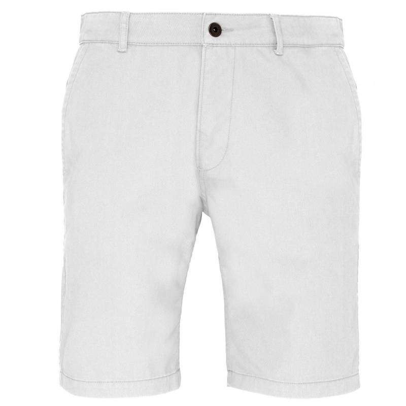 Chinoshorts Herren Weiss XS von Asquith & Fox