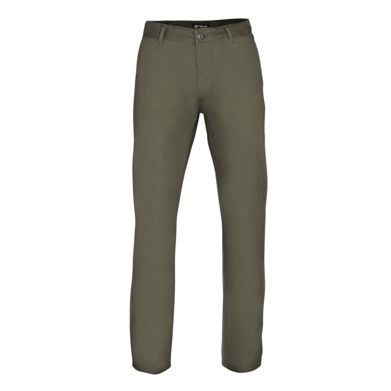 Klassik Hose Chinos Herren Schiefergrau M/L von Asquith & Fox