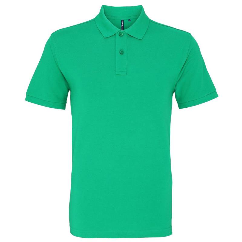 Poloshirt, Kurzarm Herren Grün L von Asquith & Fox