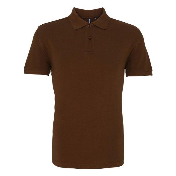 Poloshirt, Kurzarm Herren Weinrot L von Asquith & Fox