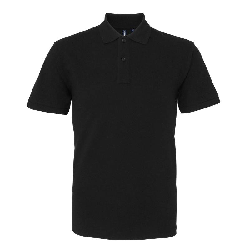 Poloshirt, Kurzarm Herren Schwarz L von Asquith & Fox