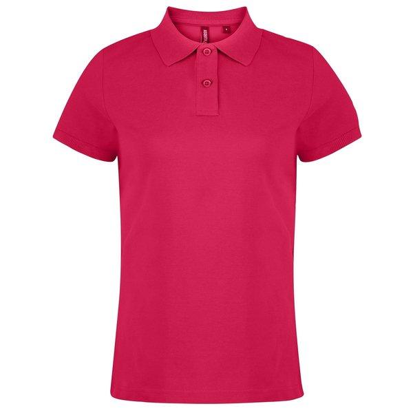 Asquith & Fox - PoloShirt, Kurzarm, für Damen, Pink, Größe L von Asquith & Fox