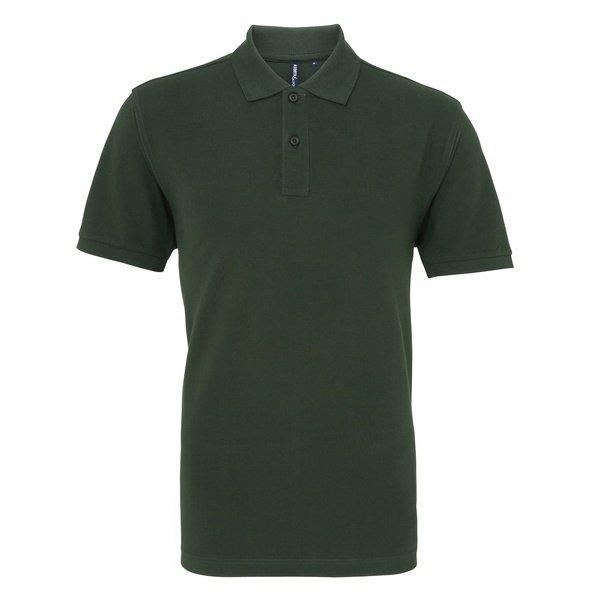 Poloshirt, Kurzarm Herren Dunkelgrün M von Asquith & Fox