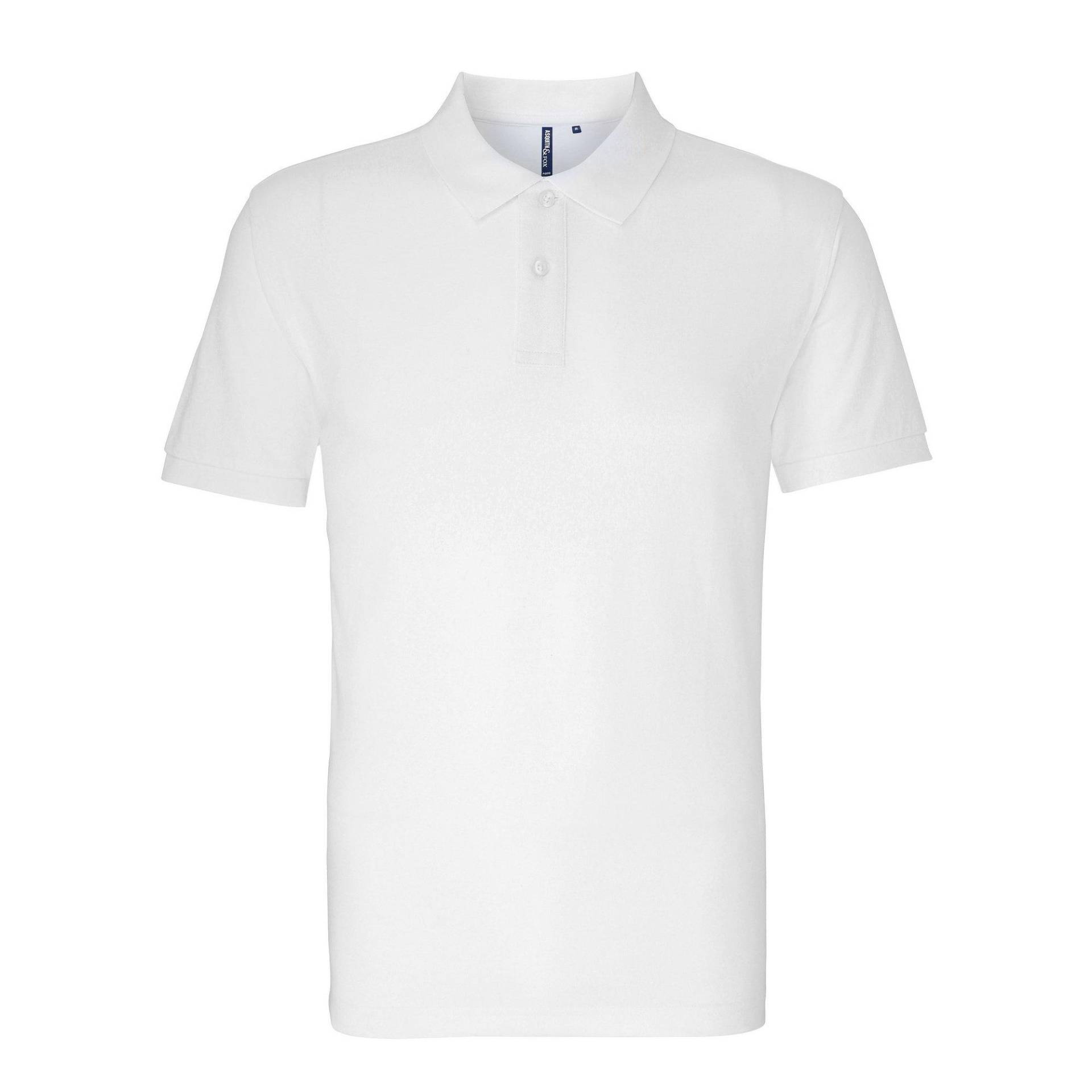 Poloshirt, Kurzarm Herren Weiss M von Asquith & Fox