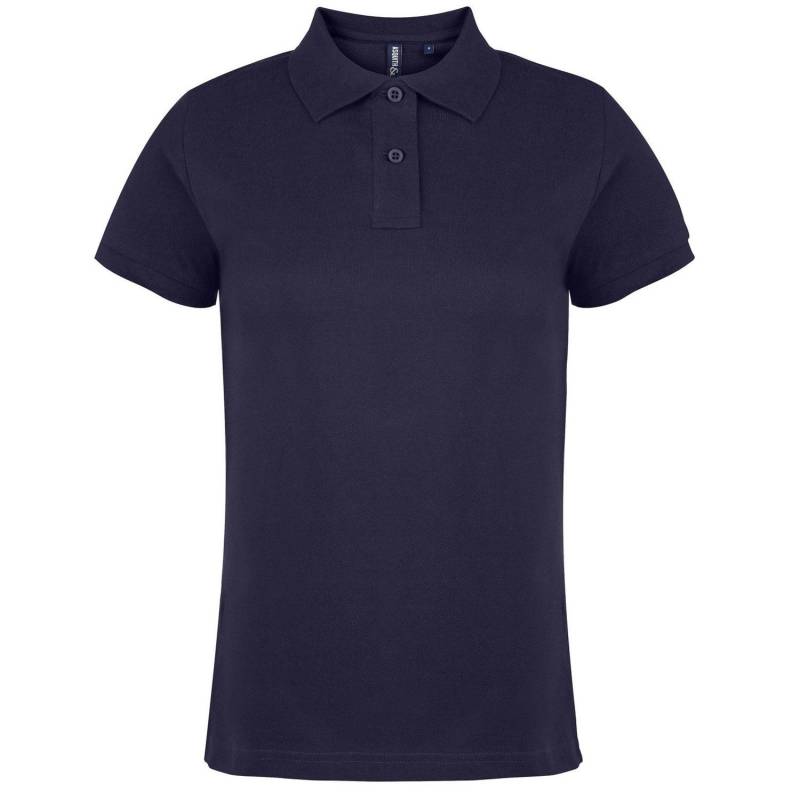 Asquith & Fox - PoloShirt, Kurzarm, für Damen, Marine, Größe M von Asquith & Fox