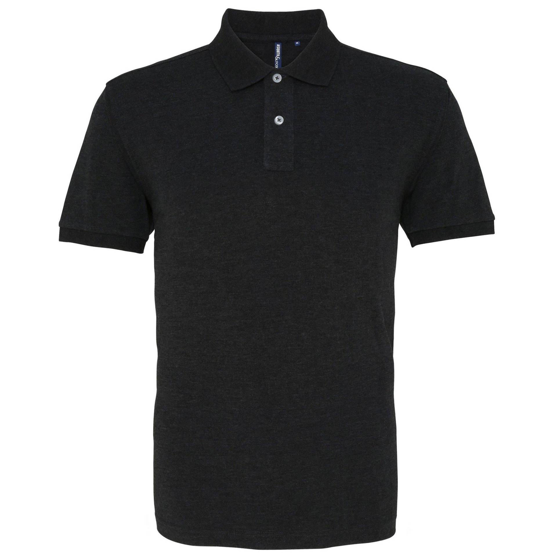 Poloshirt, Kurzarm Herren Schwarz XL von Asquith & Fox