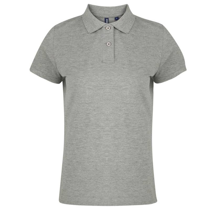 Asquith & Fox - PoloShirt, Kurzarm, für Damen, Taubengrau, Größe XL von Asquith & Fox