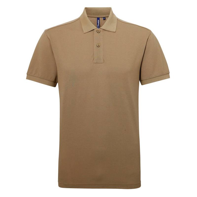 Asquith & Fox - Asquith&Fox Poloshirt, für Herren, Khaki, Größe XXL von Asquith & Fox