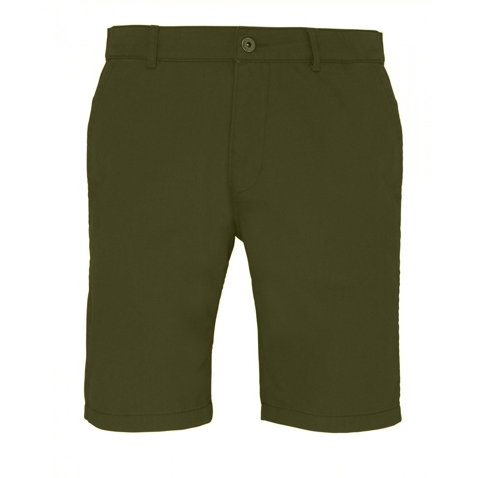 Chinoshorts Herren Olivegrün L von Asquith & Fox