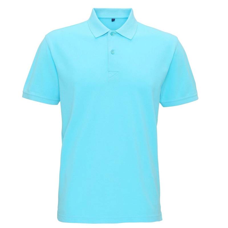 Coastal Vintage Wash Polo Herren Blau XL von Asquith & Fox