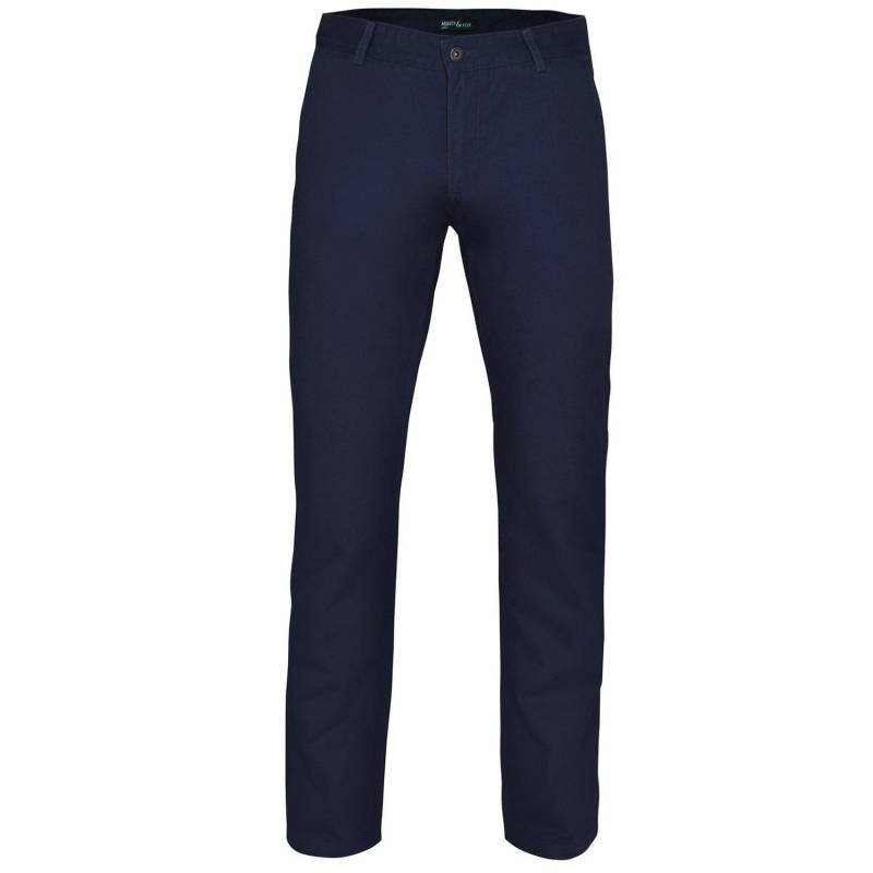 Klassik Hose Chinos Herren Marine XS von Asquith & Fox