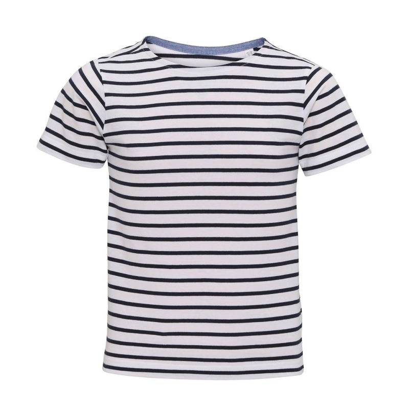 Asquith & Fox - Mariniere Coastal Kurzarm TShirt, 152, Weiss von Asquith & Fox