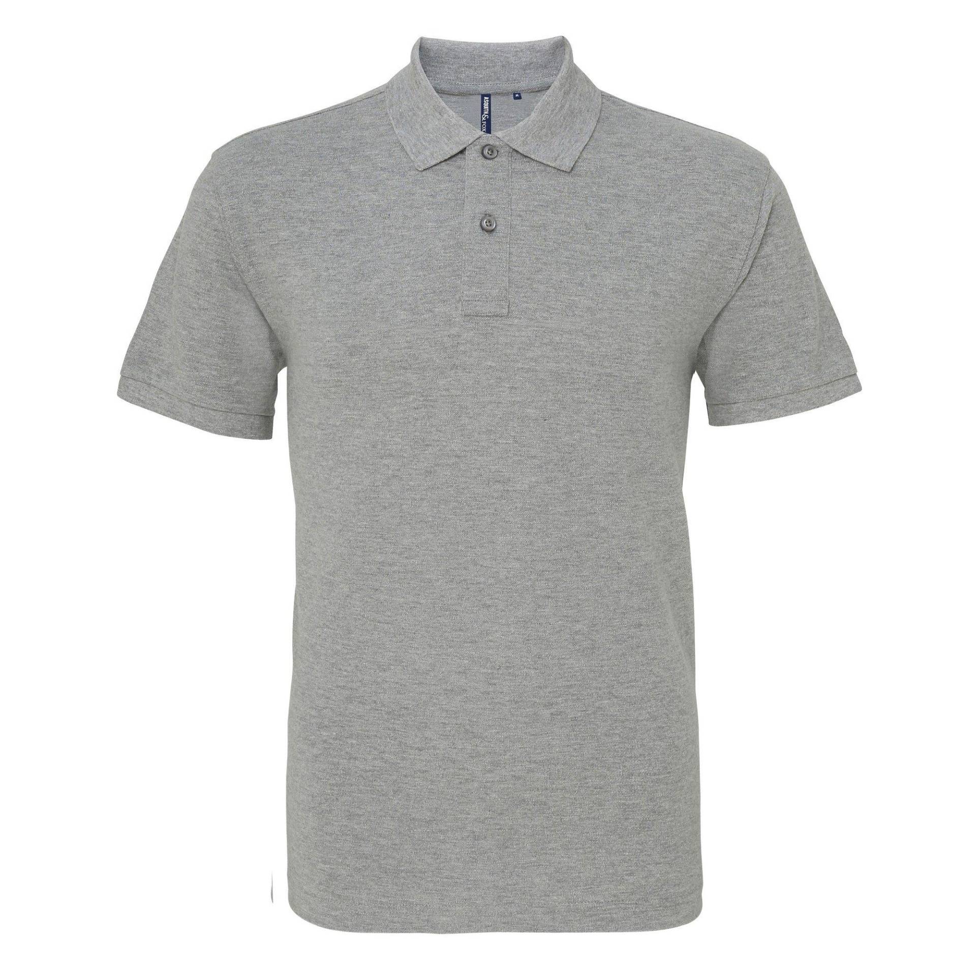 Poloshirt, Kurzarm Herren Taubengrau 3XL von Asquith & Fox