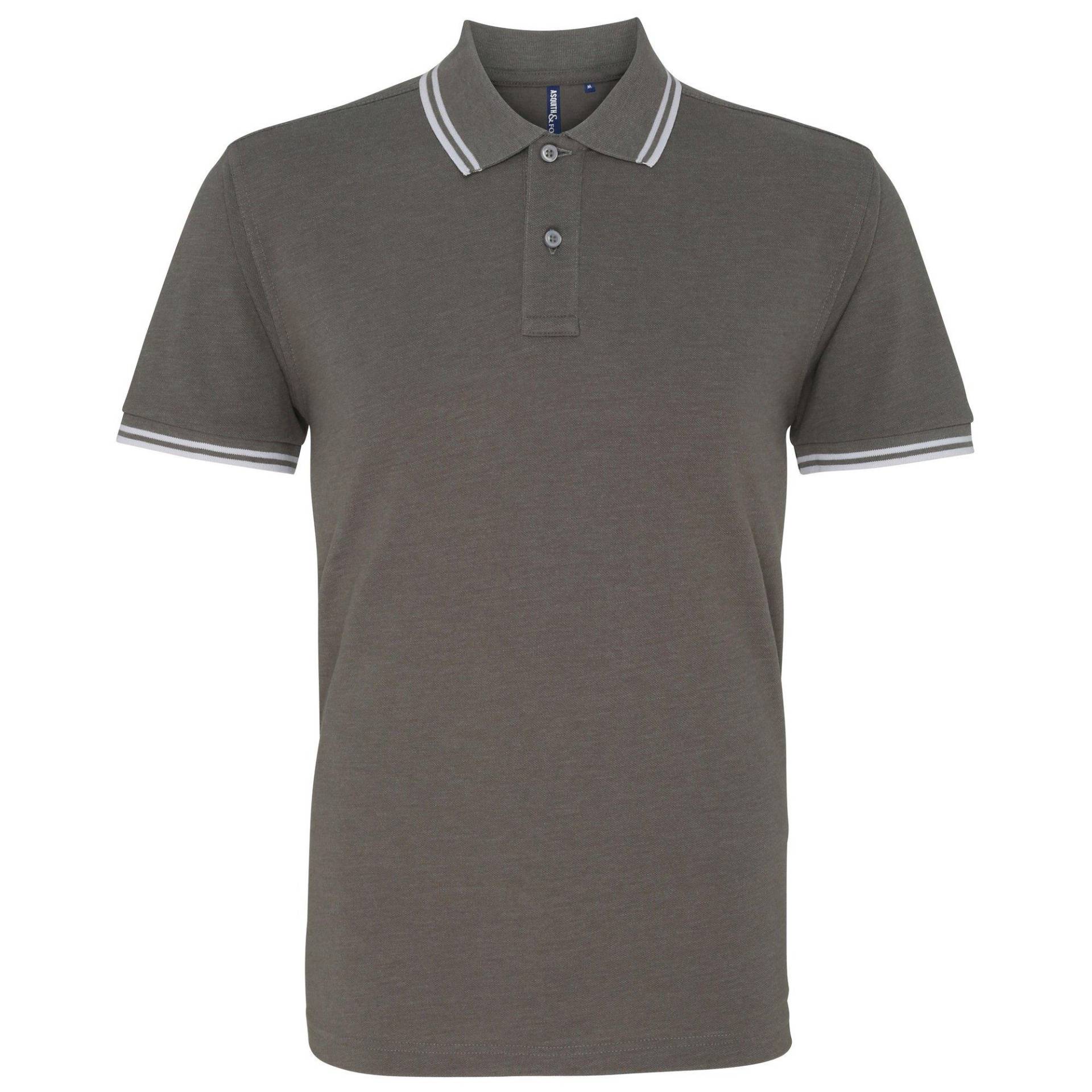 Asquith & Fox - PoloShirt, kurzärmlig, für Herren, Charcoal Black, Größe L von Asquith & Fox