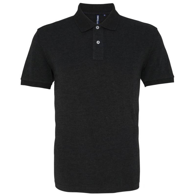 Poloshirt, Kurzarm Herren Schwarz L von Asquith & Fox