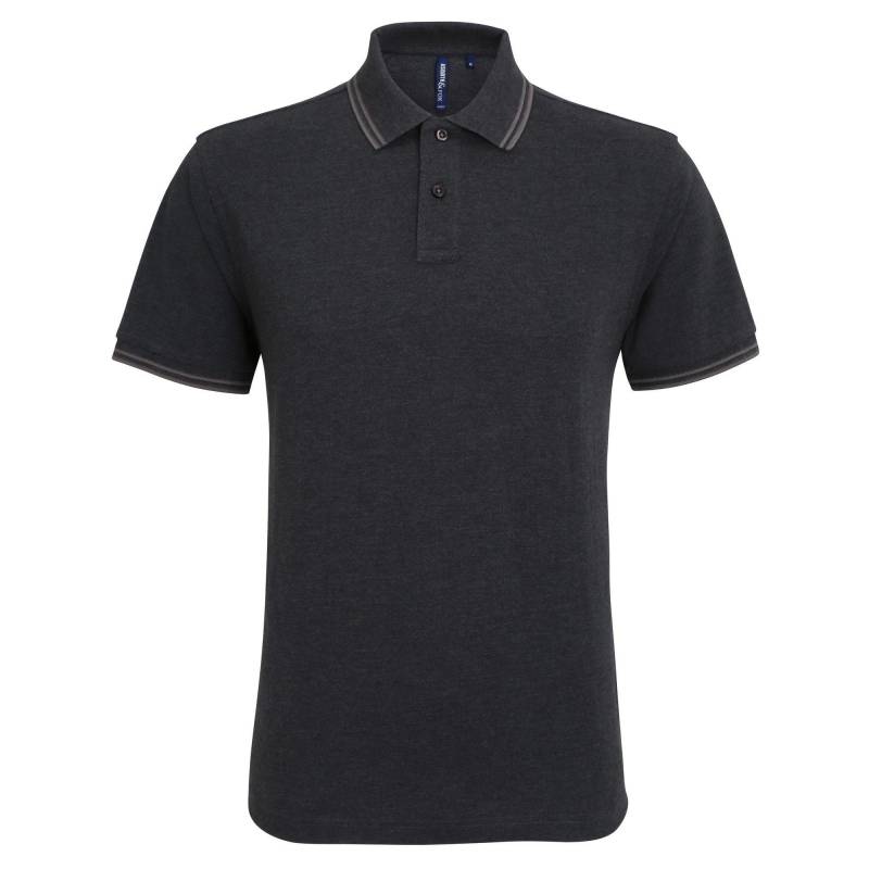 Asquith & Fox - PoloShirt, kurzärmlig, für Herren, Schwarz, Größe L von Asquith & Fox