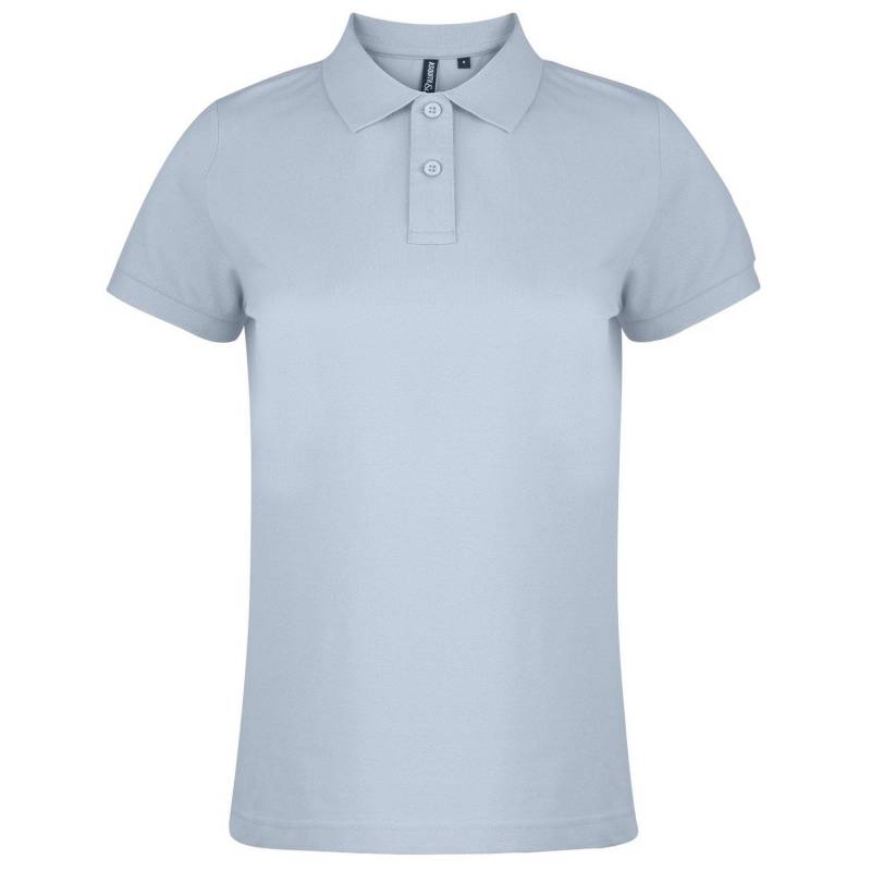 Poloshirt, Kurzarm Damen Hellblau L von Asquith & Fox