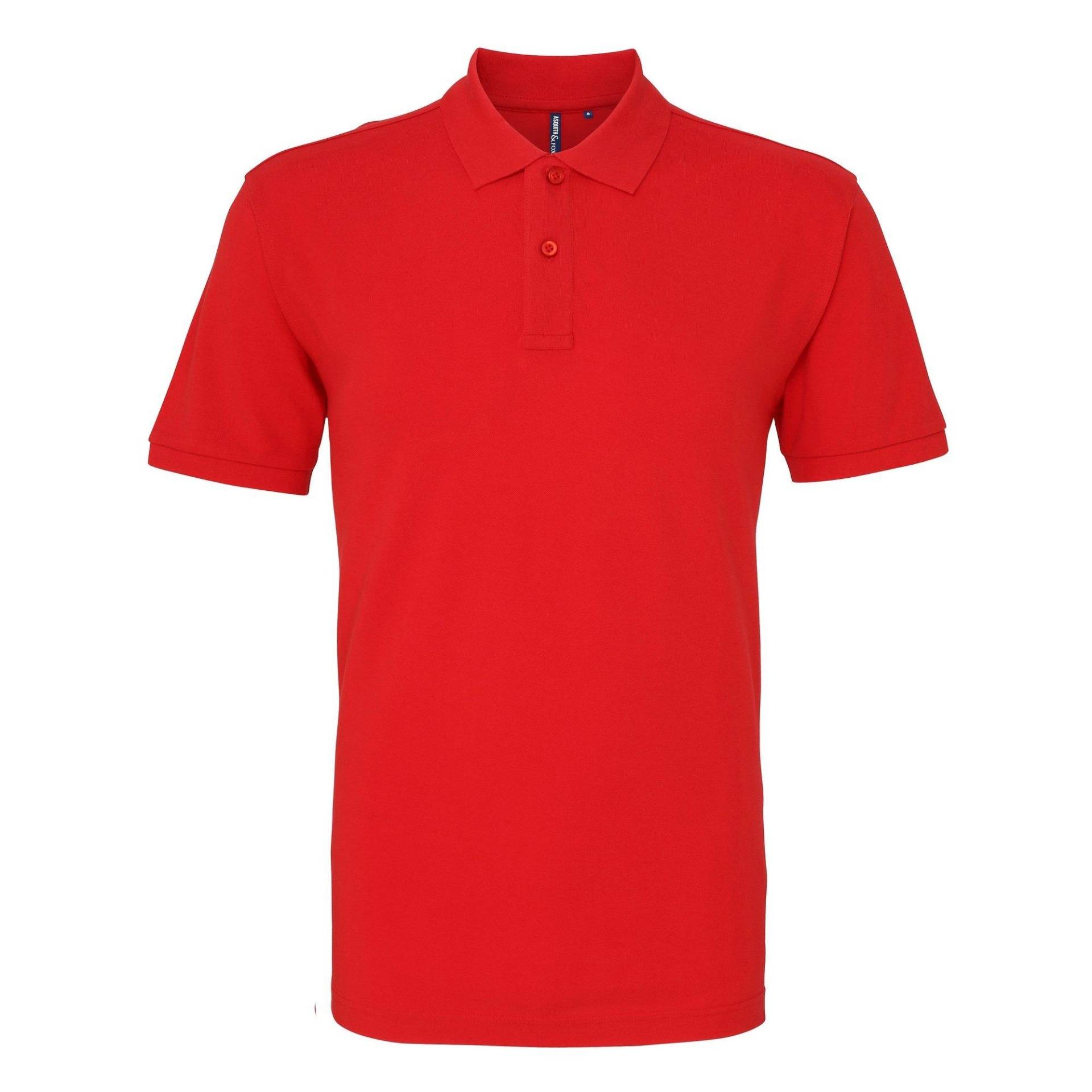 Poloshirt, Kurzarm Herren Rot Bunt L von Asquith & Fox