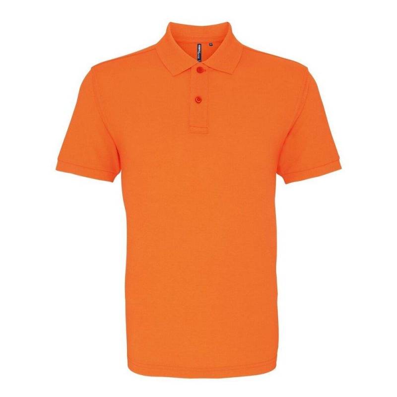 Poloshirt, Kurzarm Herren Orange L von Asquith & Fox