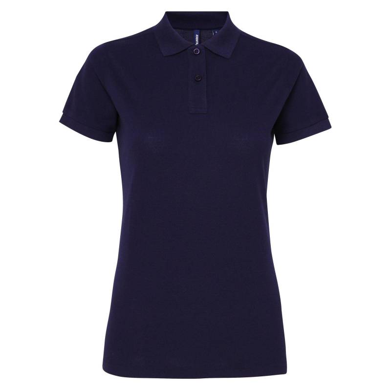 Asquith & Fox - Kurzarm Performance Blend Polo Shirt, für Damen, Marine, Größe L von Asquith & Fox