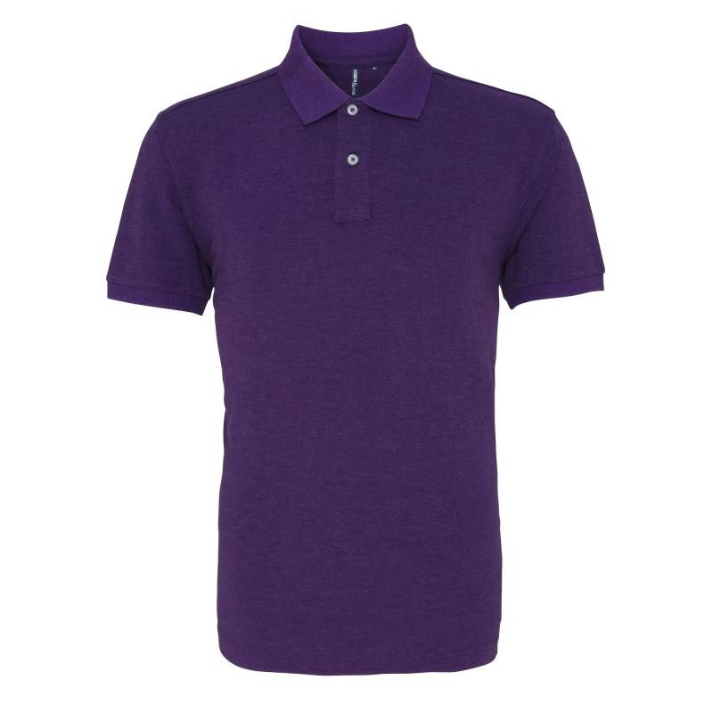 Poloshirt, Kurzarm Herren Lila L von Asquith & Fox