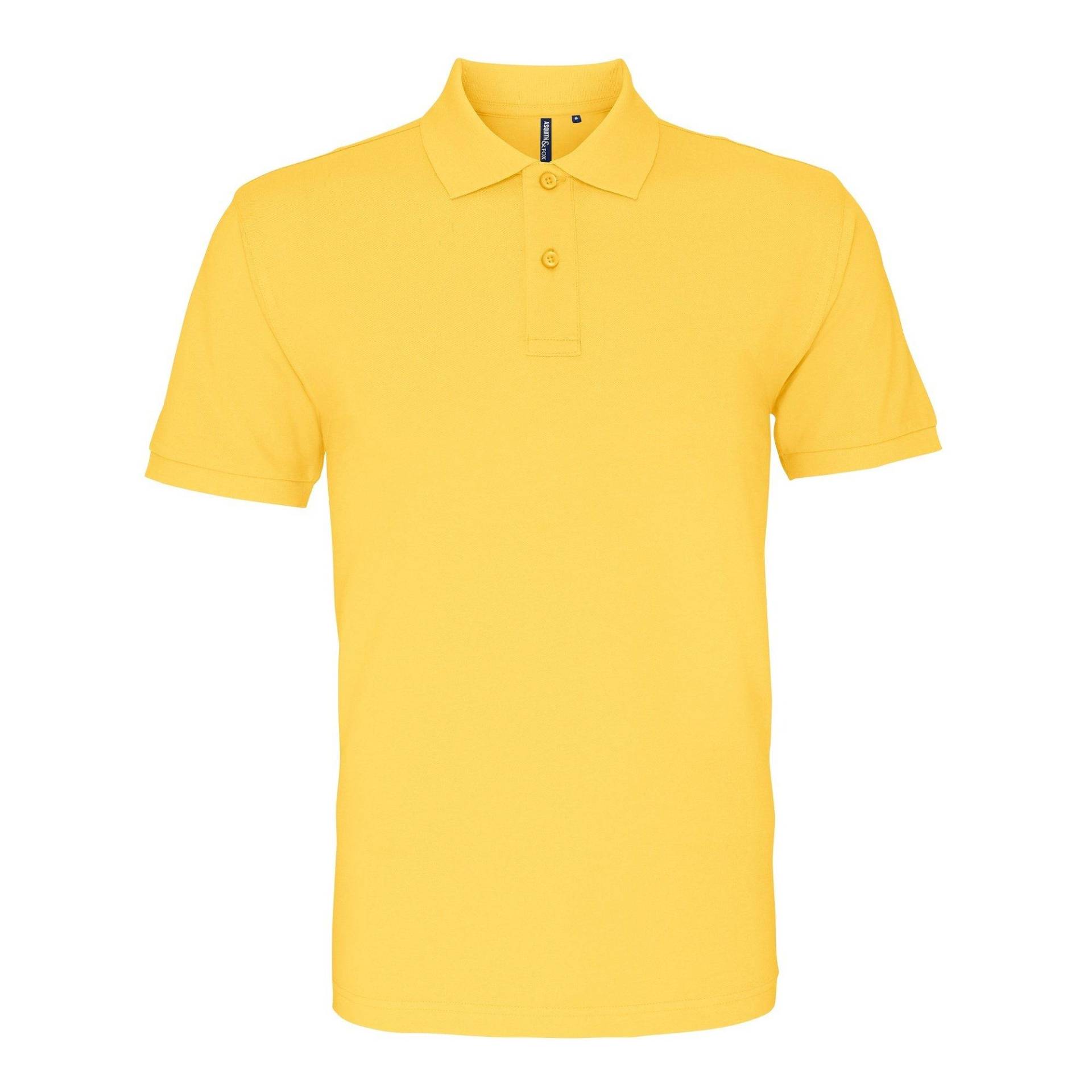 Poloshirt, Kurzarm Herren Senfgelb M von Asquith & Fox