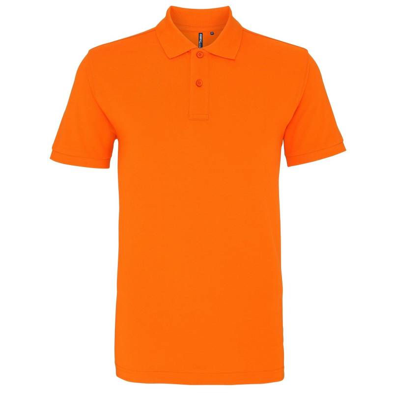 Poloshirt, Kurzarm Herren Orange M von Asquith & Fox