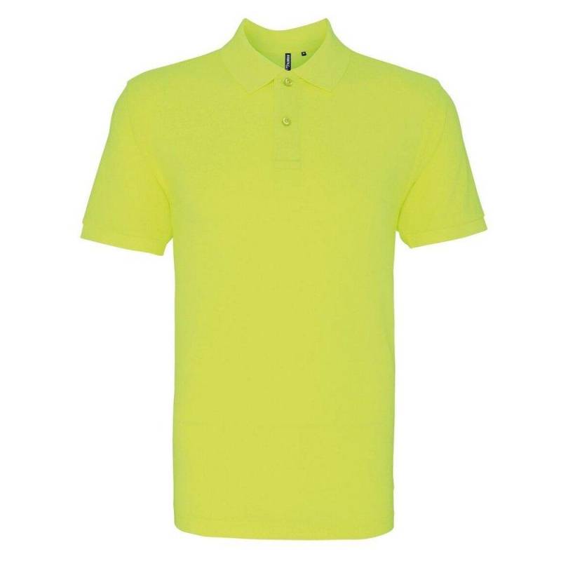 Poloshirt, Kurzarm Herren Gelb M von Asquith & Fox