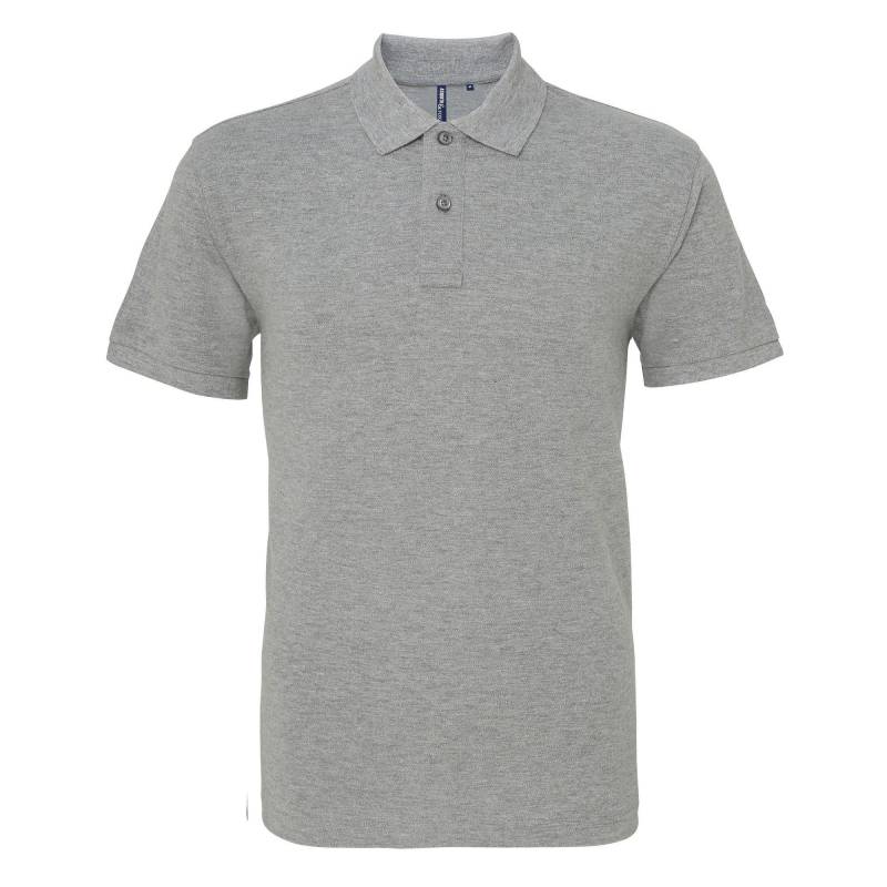 Poloshirt, Kurzarm Herren Taubengrau S von Asquith & Fox