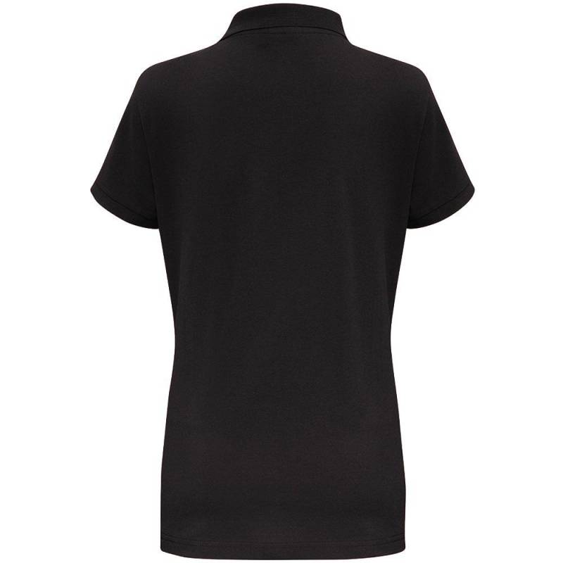 Asquith & Fox - Kurzarm Kontrast Polo Shirt, für Damen, Schwarz, Größe S von Asquith & Fox