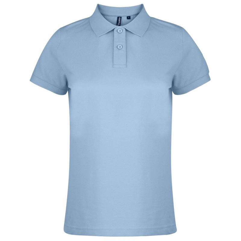 Poloshirt, Kurzarm Damen Himmelblau XL von Asquith & Fox