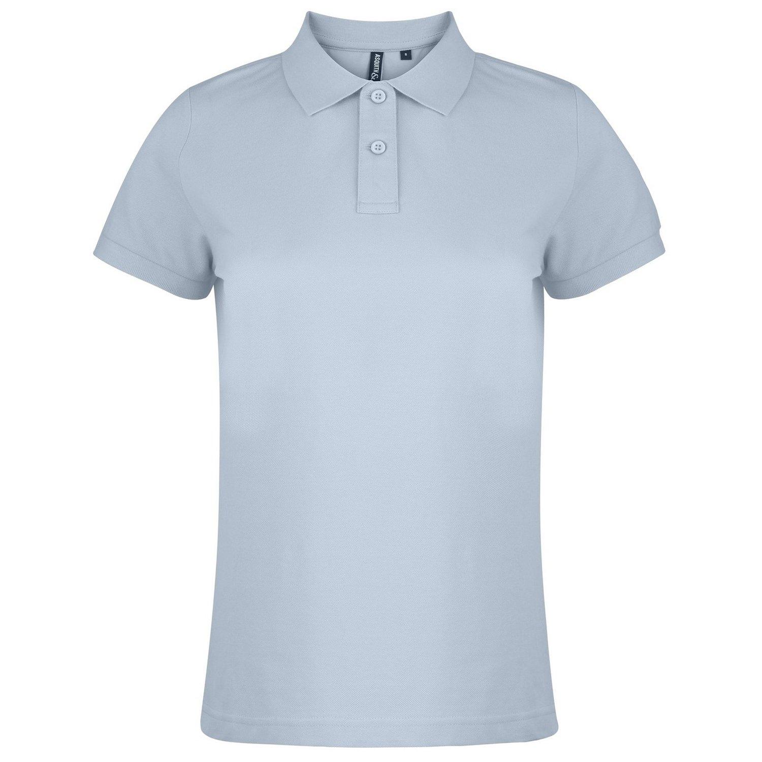 Poloshirt, Kurzarm Damen Hellblau XL von Asquith & Fox