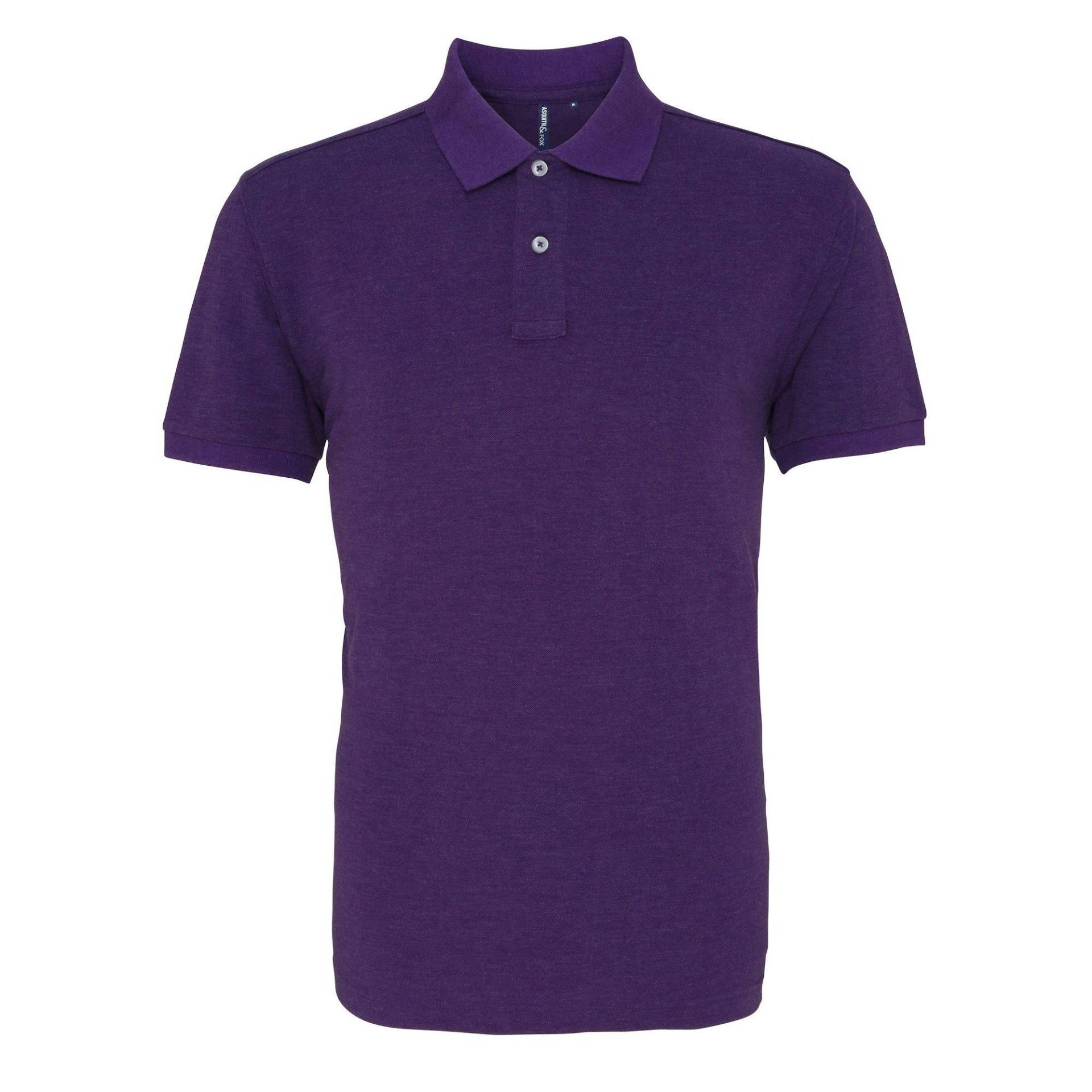 Poloshirt, Kurzarm Herren Lila XL von Asquith & Fox