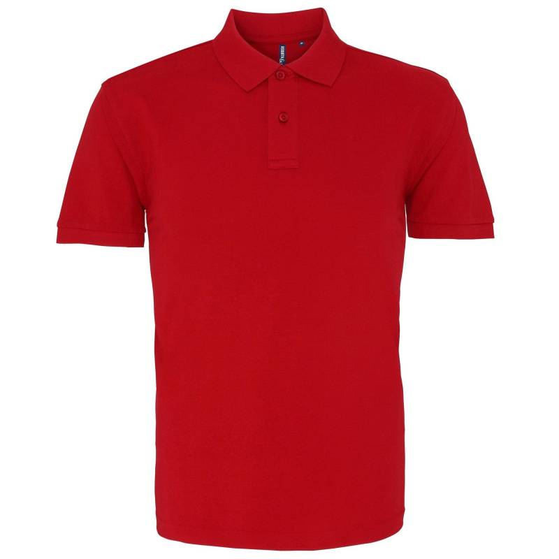 Poloshirt, Kurzarm Herren Rot Bunt XL von Asquith & Fox