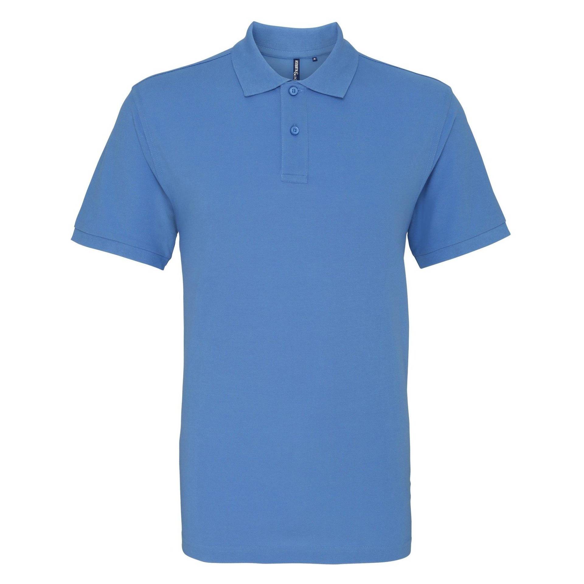 Poloshirt, Kurzarm Herren Kornblumenblau XXL von Asquith & Fox