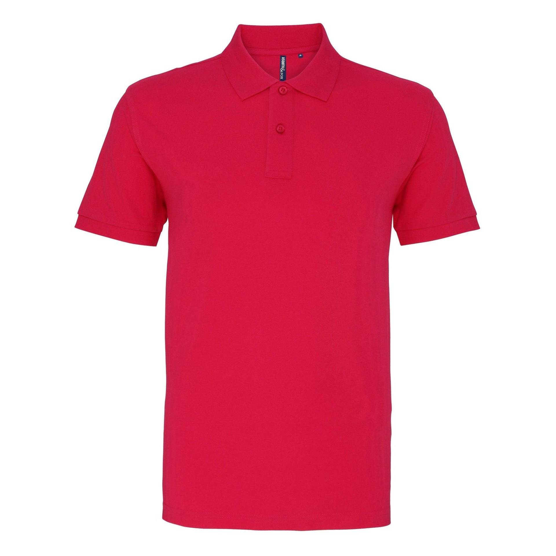 Poloshirt, Kurzarm Herren Pink XXL von Asquith & Fox