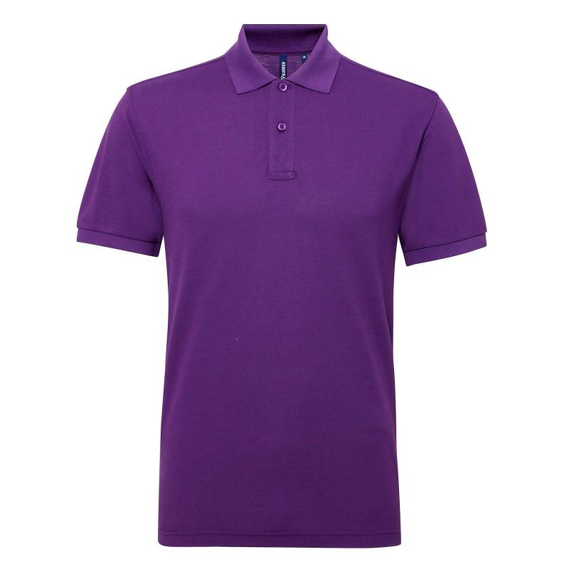 Performance Polo Shirt Herren Lila M von Asquith & Fox