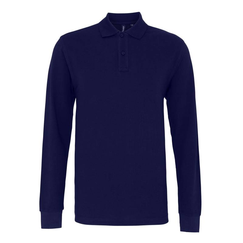 Asquith & Fox - PoloShirt, langärmlig, für Herren, Marine, Größe S von Asquith & Fox