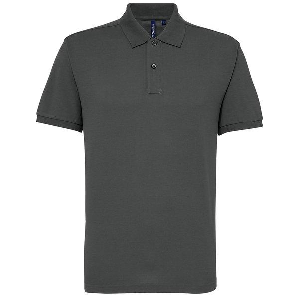 Short Sleeve Performance Formel-polo-hemd Herren Charcoal Black 3XL von Asquith & Fox