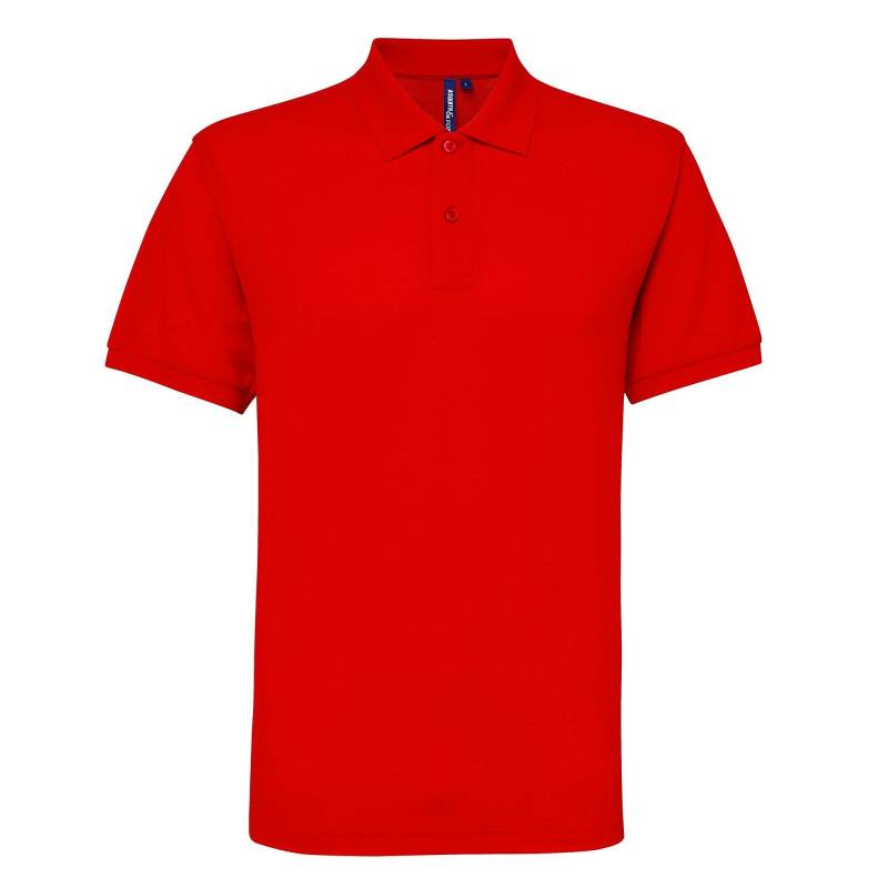 Short Sleeve Performance Formel-polo-hemd Herren Rot Bunt 3XL von Asquith & Fox